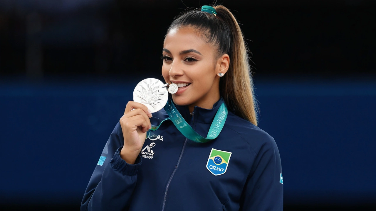 Rebeca Andrade Conquista Prata no Salto nas Olimpíadas de Paris 2024; Simone Biles Fica com o Ouro