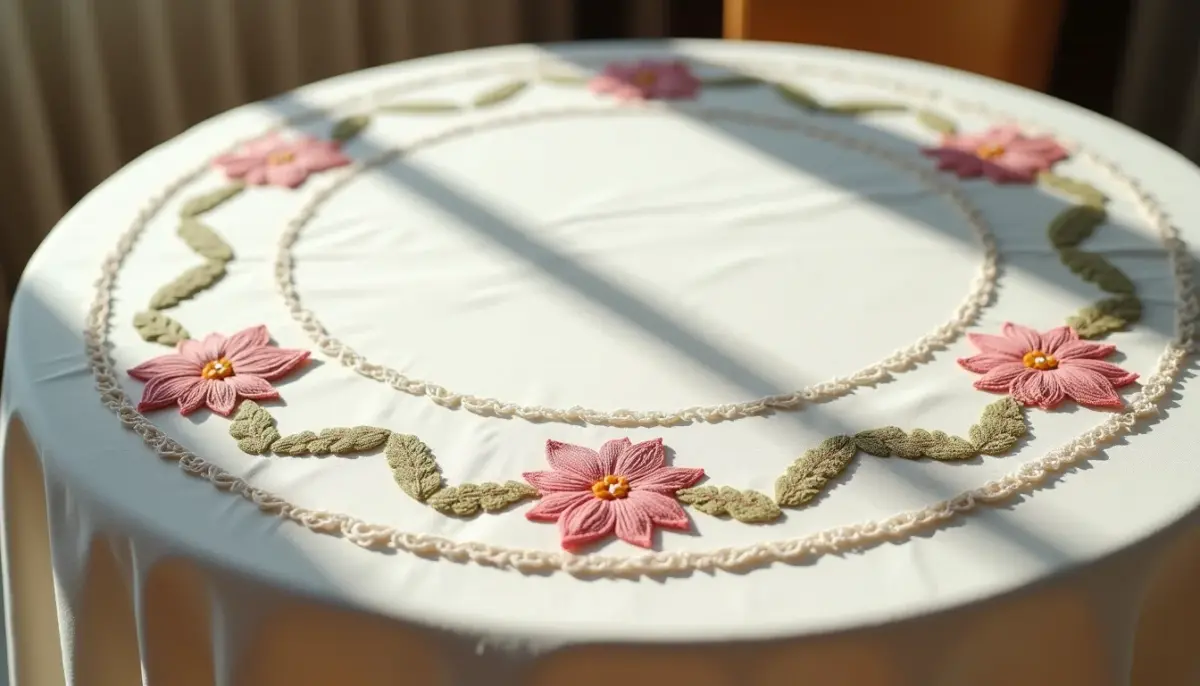 Toalha de Mesa Bordada em Fita: 5 Designs Que Vão Encantar Seus Convidados