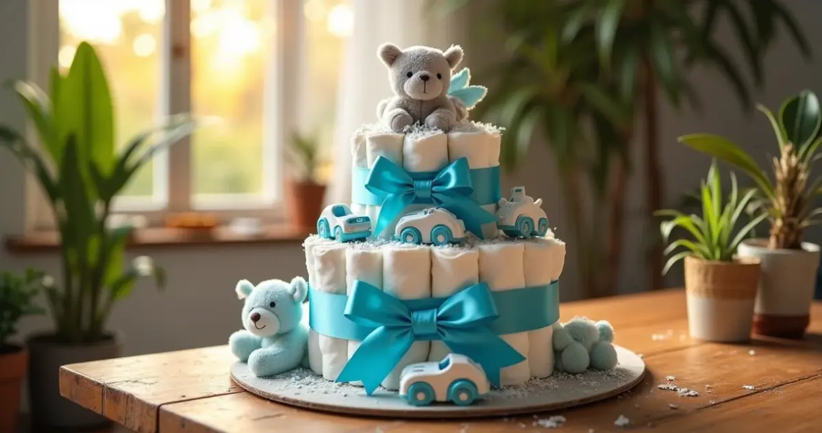 23 Ideias de Bolo de Fraldas de Menino que Vão Encantar o Chá de Bebê 23 Ideias de Bolo de Fraldas de Menino que Vão Encantar o Chá de Bebê