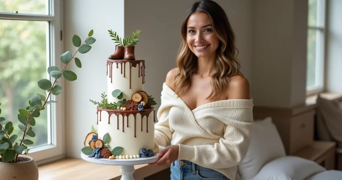 Bolo Ninho com Nutella Perfeito para Chá de Bebê Menino Bolo Ninho com Nutella Perfeito para Chá de Bebê Menino