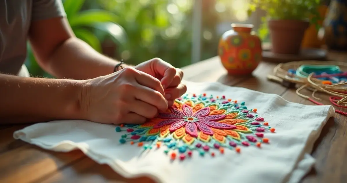 Bordado de Vagonite: Transforme Panos Comuns em Peças Exclusivas Bordado de Vagonite: Transforme Panos Comuns em Peças Exclusivas