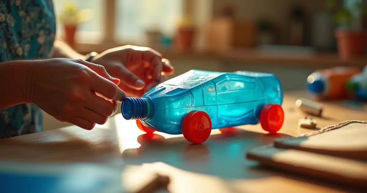 Brinquedo reciclável fácil: transforme lixo em diversão inteligente em 30 minutos