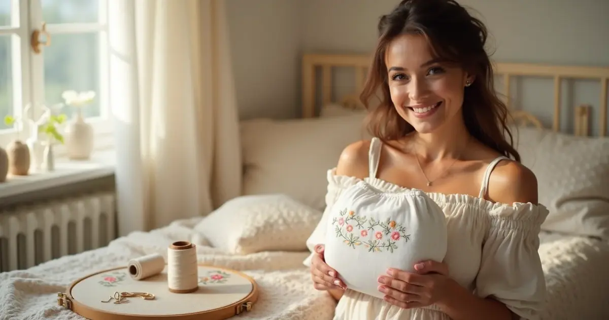 Fraldas bordadas ponto cruz para bebê: transforme o enxoval em herança