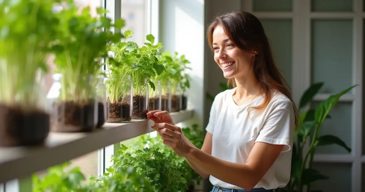 Horta sustentável com garrafa pet: Economize R$200 e tenha temperos frescos em casa