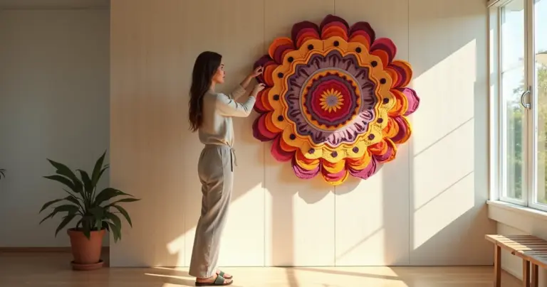 Mandalas em Feltro: Transforme Ambientes em Minutos com Arte Terapêutica Mandalas em Feltro: Transforme Ambientes em Minutos com Arte Terapêutica
