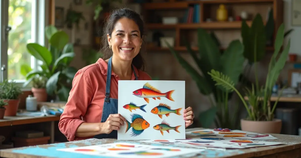 27 Ideias de Peixinhos para Imprimir Que Viram Arte em Minutos