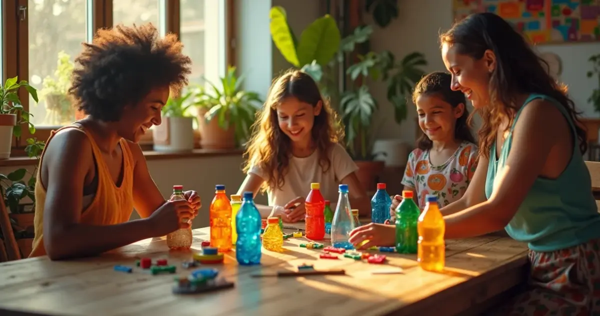Reciclagem garrafa pet brinquedos: diversão barata que educa e une a família Reciclagem garrafa pet brinquedos: diversão barata que educa e une a família