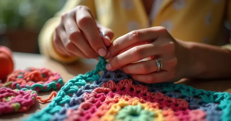 Square de crochê para blusa: a técnica que transforma quadradinhos em peça única Square de crochê para blusa: a técnica que transforma quadradinhos em peça única