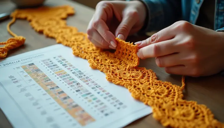Bicos e Barrados de Crochê com Gráficos: Aprenda a Ler e Executar Passo a Passo