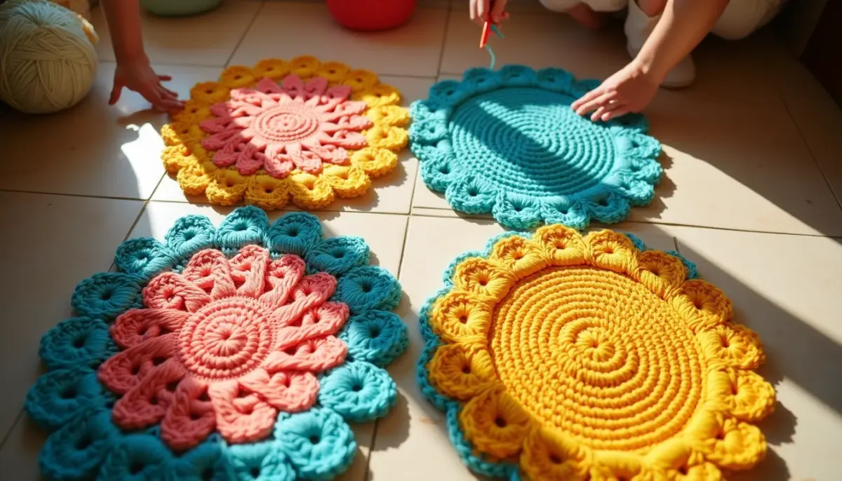 42 Gráficos de Tapetes de Crochê para Você Criar Peças Únicas 42 Gráficos de Tapetes de Crochê para Você Criar Peças Únicas