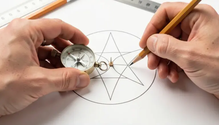 Como Fazer Estrela de Seis Pontas: Desenho Passo a Passo Fácil