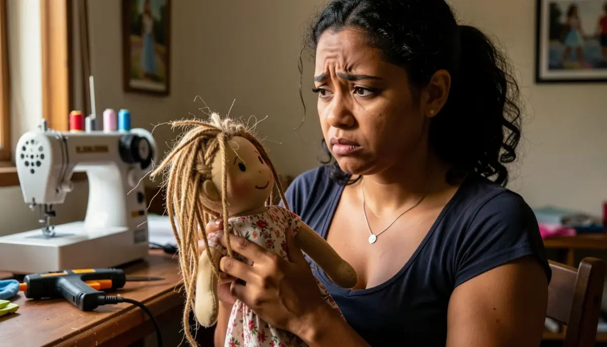 Erro ao Costurar Boneca de Pano que Solta o Cabelo: A Solução Definitiva