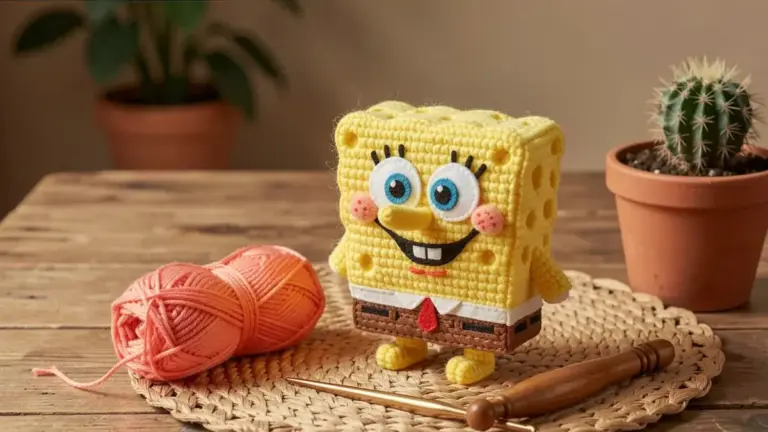 Bob Esponja Amigurumi: Passo a Passo Grátis e Fácil