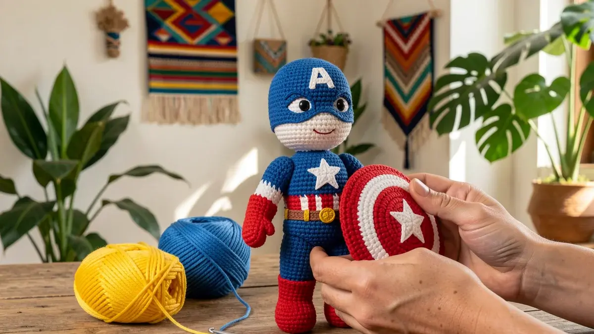 Capitão América Amigurumi: Dicas, Materiais e Inspirações para Fãs