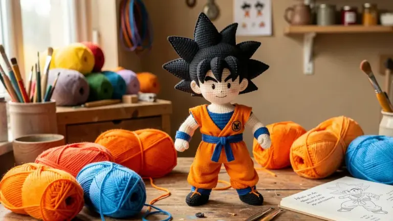 Goku Amigurumi: Tutorial Completo com Vídeo