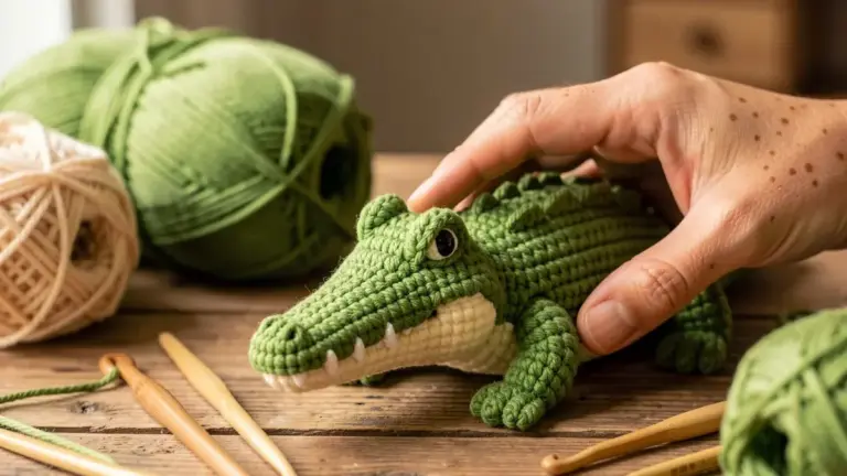 Jacaré Amigurumi: Passo a Passo Fácil e Receita Completa