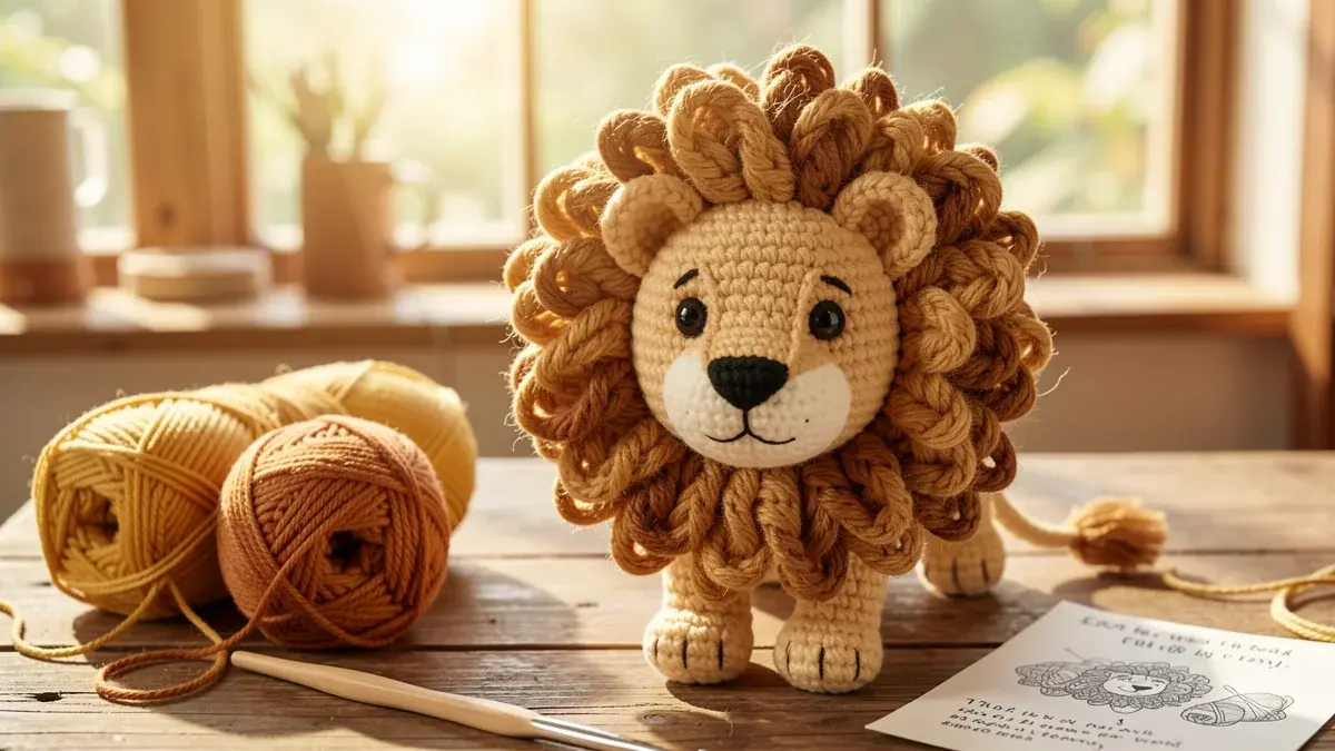 Leão Amigurumi: Receita Completa com Juba Perfeita para Iniciantes e Avançados