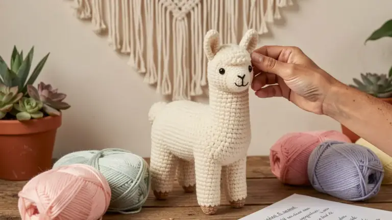 Lhama Amigurumi: Como Fazer Passo a Passo com Padrões Grátis