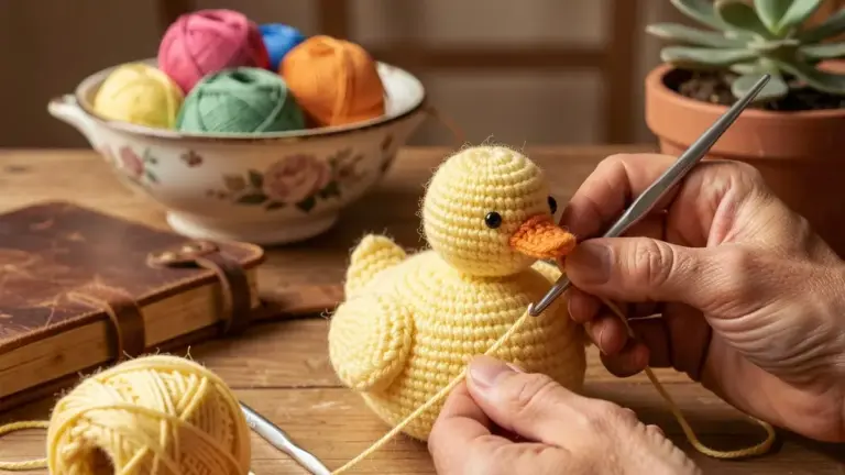 Pato Amigurumi Passo a Passo: Receita Grátis e Fácil para Iniciantes