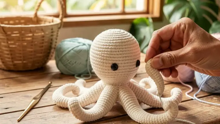 Polvo Amigurumi Fofo: Receita Completa com Tentáculos Espirais