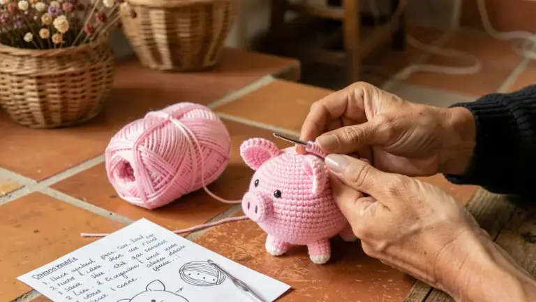 Aprenda a Fazer um Porco Amigurumi Passo a Passo – Iniciante