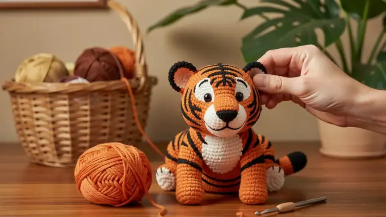 Tigre Amigurumi Fácil: Passo a Passo Grátis com PDF