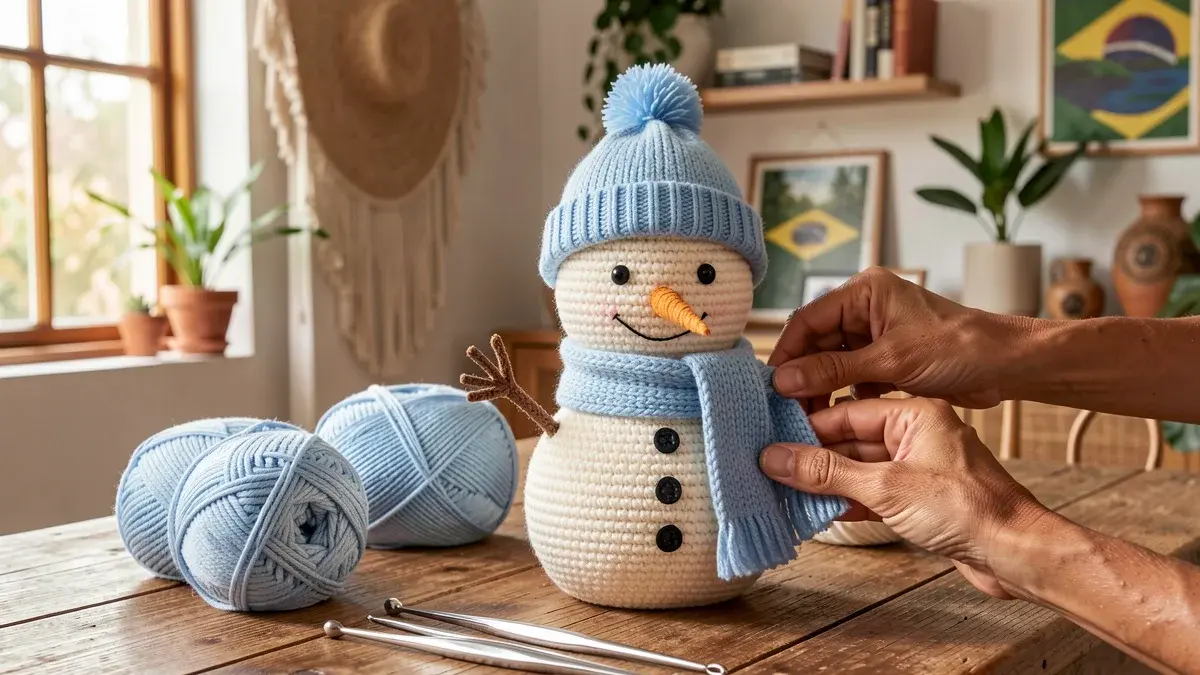 Como Fazer Boneco de Neve Amigurumi: Materiais, Dicas e Padrões Grátis