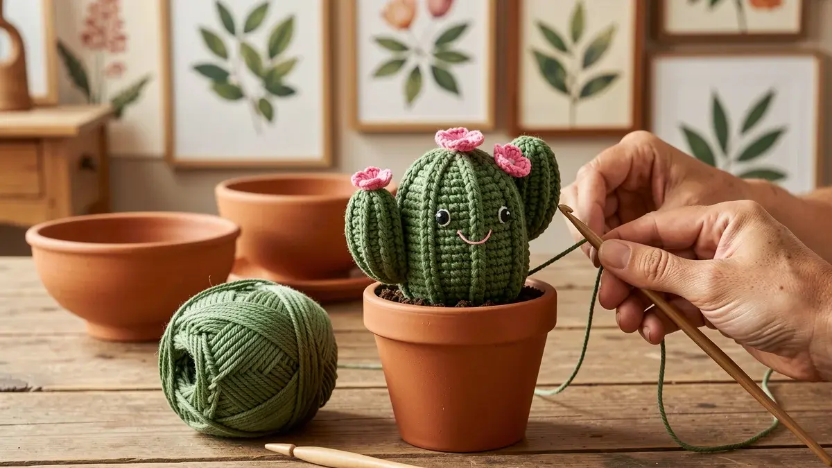 Cacto Amigurumi: Receita Grátis Passo a Passo para Iniciantes