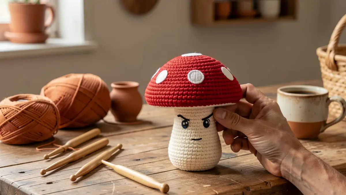Cogumelo Amigurumi para Iniciantes: Materiais, Passo a Passo e Dicas
