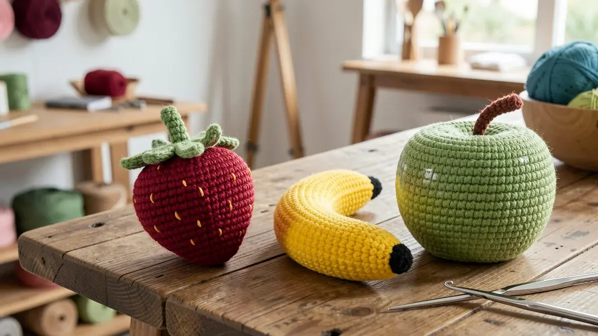Como Fazer Frutas Amigurumi Passo a Passo para Iniciantes