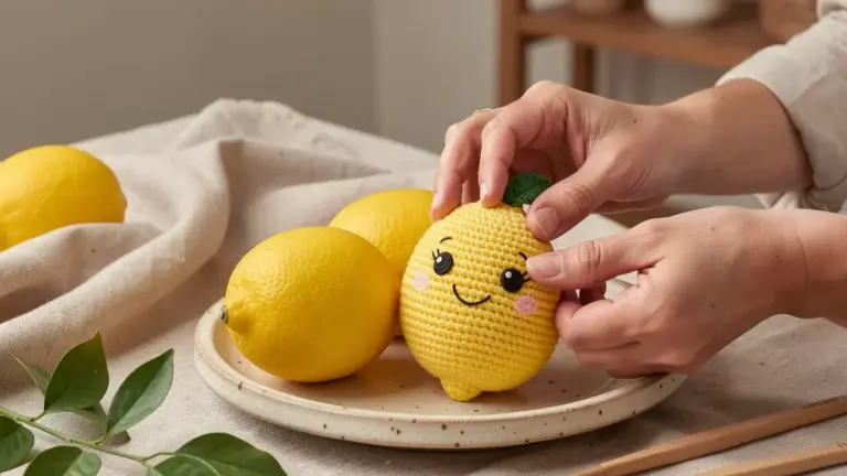 Limão Amigurumi Fofo: Aprenda do Zero a Fazer Essa Frutinha