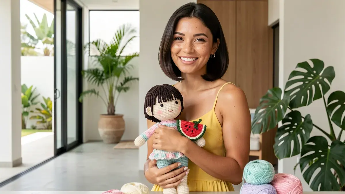 Receita de Magali amigurumi para iniciantes: materiais e pontos