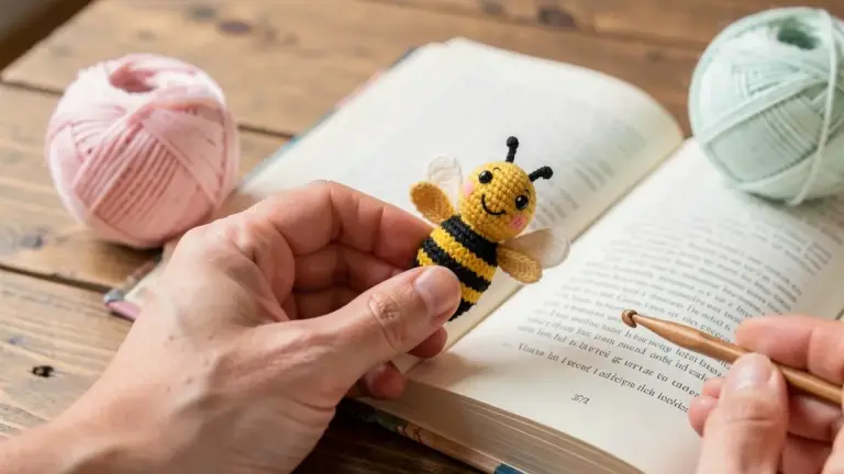 Marcador de Livro Amigurumi: Passo a Passo para Iniciantes