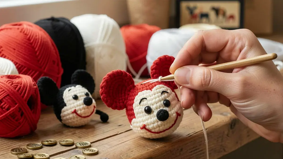 Como fazer Mickey amigurumi: passo a passo completo e fácil