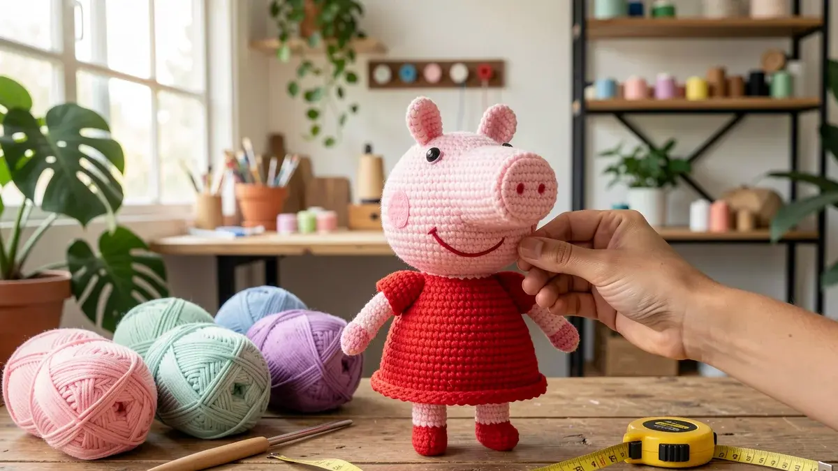 Peppa Pig amigurumi: passo a passo completo com padrão gratuito e dicas