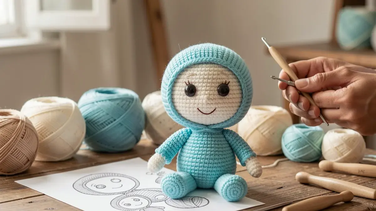 Pocoyo Amigurumi: Receita Completa em Crochê Passo a Passo