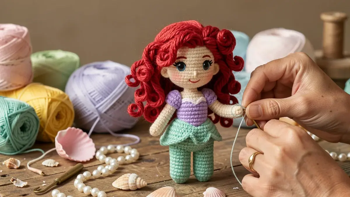 Princesa Ariel Amigurumi: Passo a Passo Completo com Dicas de Acabamento