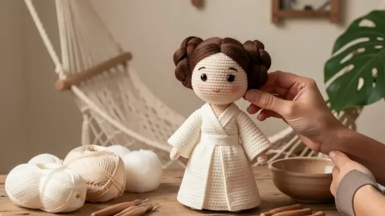 Princesa Leia amigurumi