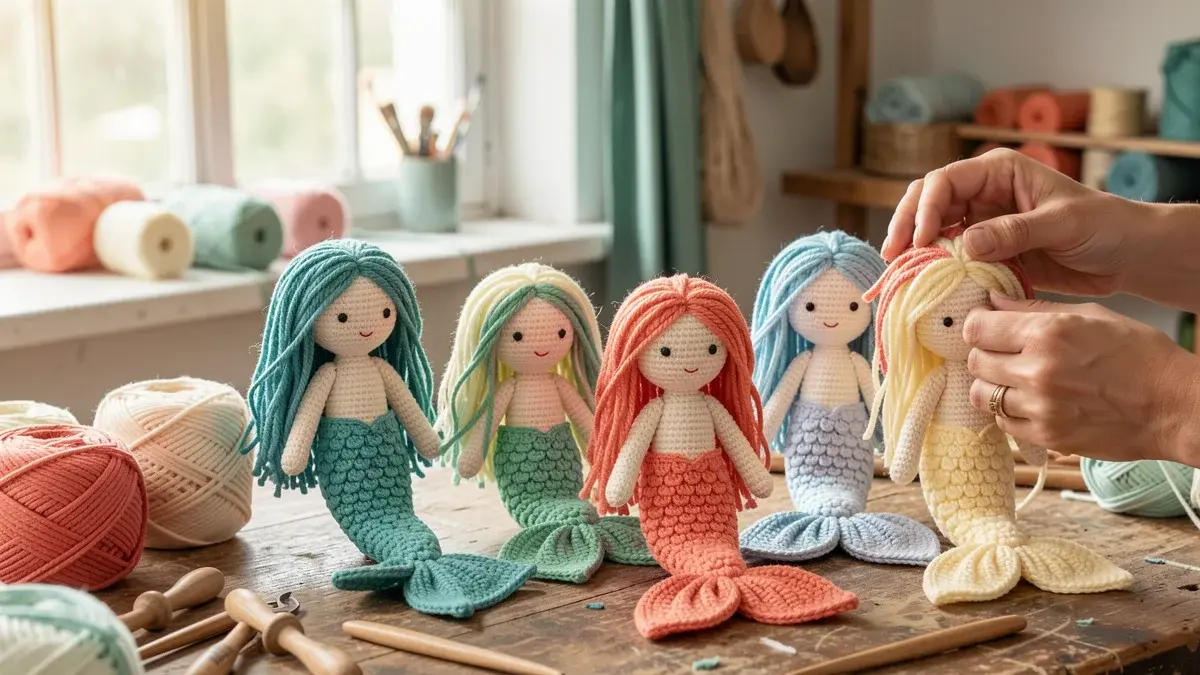 Sereia Amigurumi: 7 Ideias Encantadoras para Crochetar com Amor