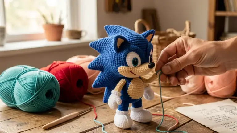 Sonic Amigurumi: Como Fazer o Ouriço Mais Rápido do Crochê Passo a Passo