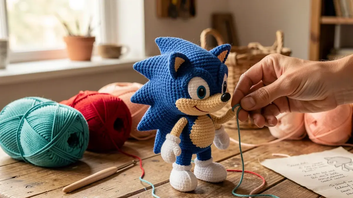 Sonic Amigurumi: Como Fazer o Ouriço Mais Rápido do Crochê Passo a Passo