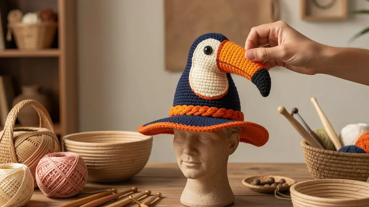 Touca Amigurumi ou Tucano? Aprenda o Passo a Passo Completo