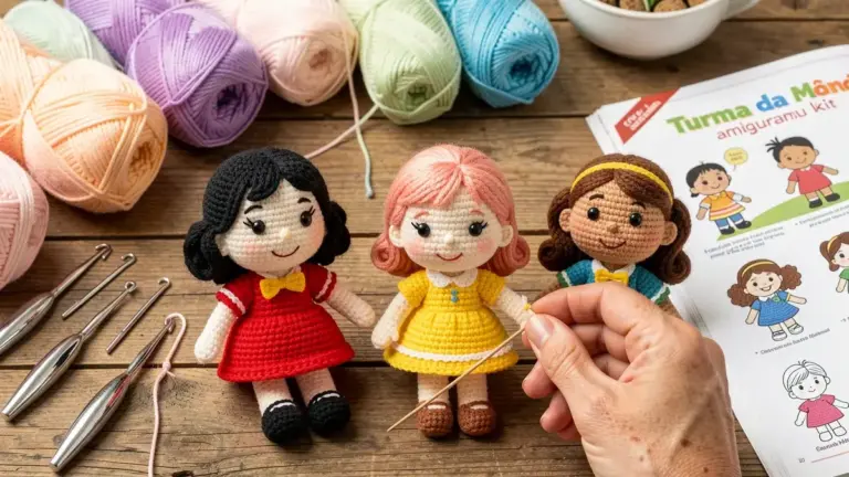 Turma da Mônica Amigurumi: kit oficial para criar os personagens em crochê Turma da Mônica Amigurumi: kit oficial para criar os personagens em crochê