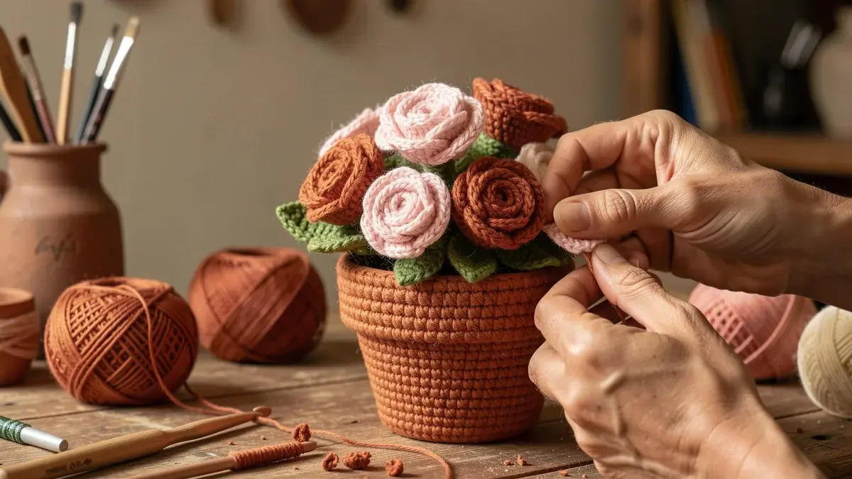 Vaso de Flor Amigurumi: Como Fazer Passo a Passo